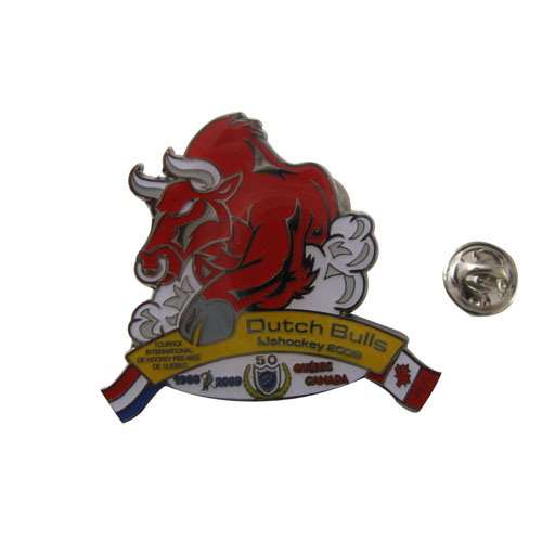 Badge with butterfly