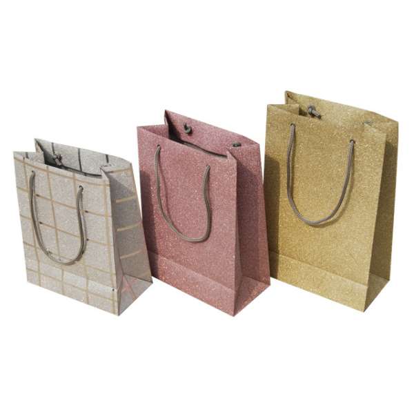 Paper Shopping Bag with Glitter Power