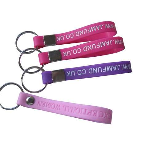 Silicone Wristband Keyring / Keychain