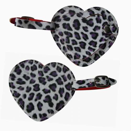 Heart Leather Luggage Tag