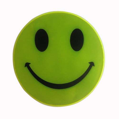 Hi-Vis Smiley Sticker