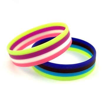 Layered Silicone Wristband