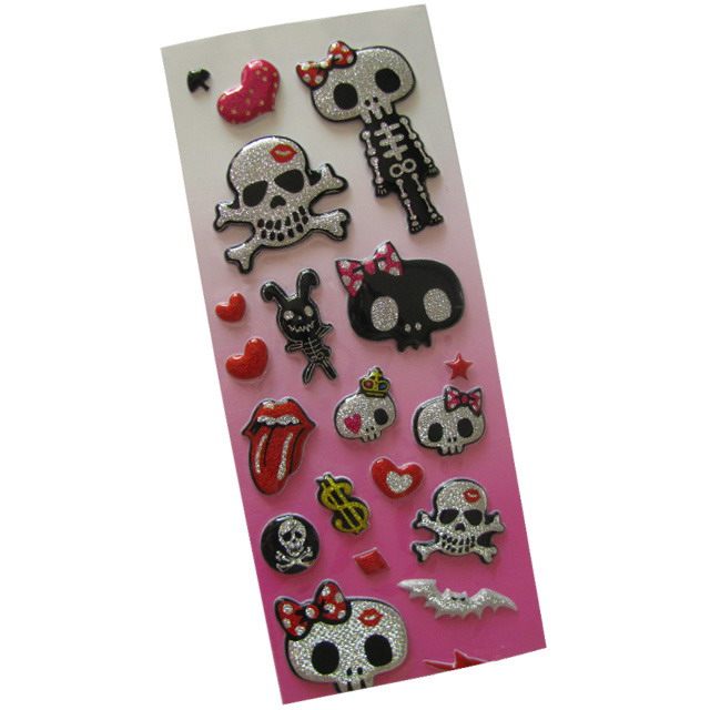 Glitter Puffy Stickers