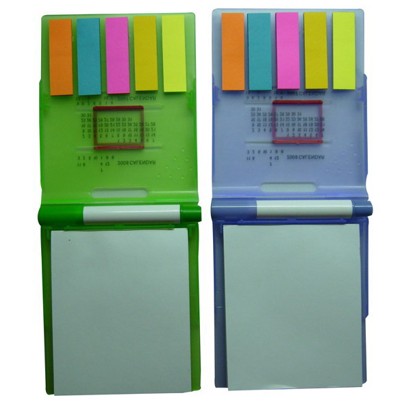 Notepad with stickers