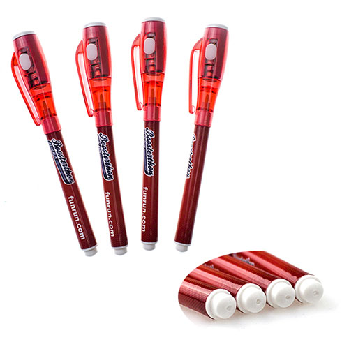 Permanent Invisible UV Pen with UV Light